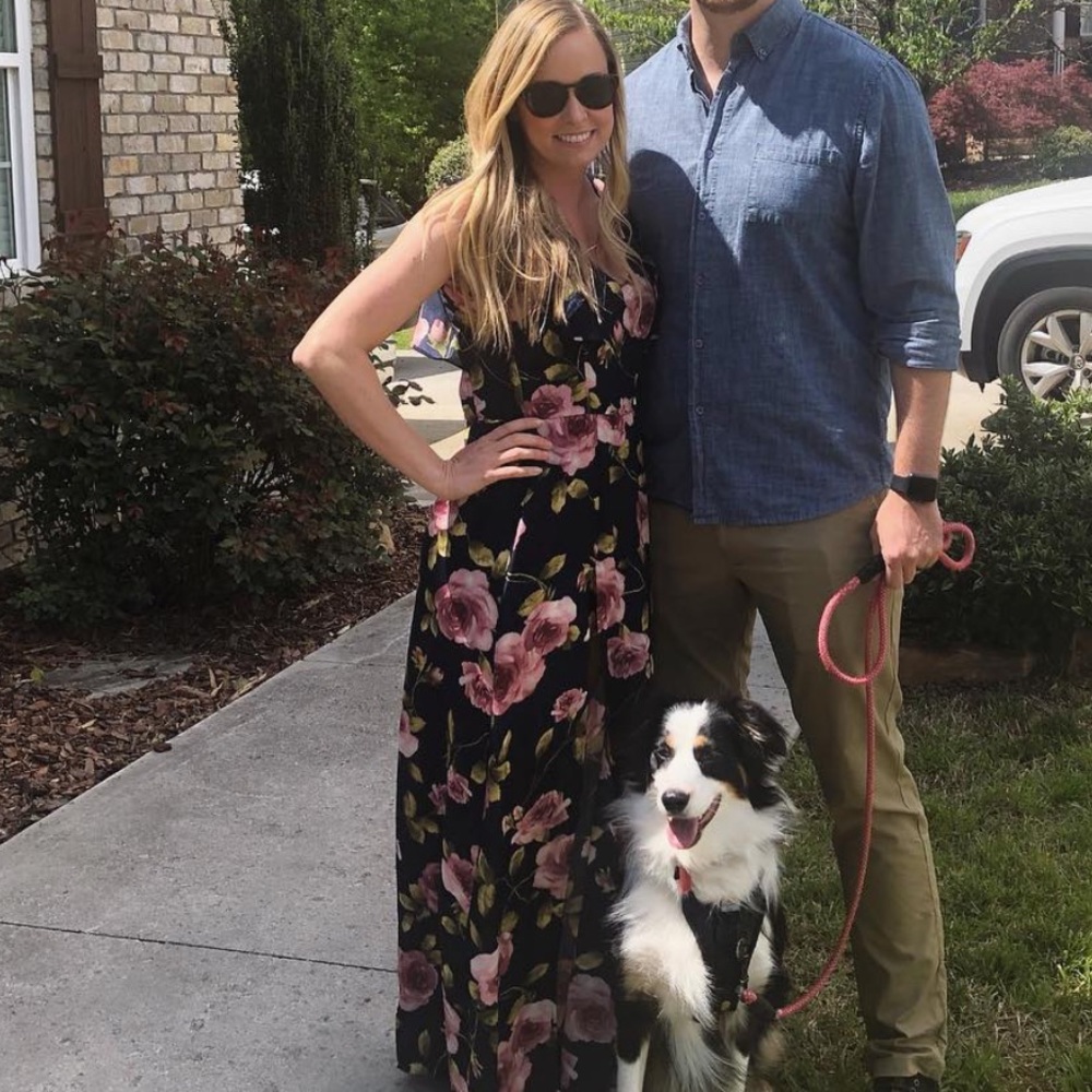 Lulus Miami brand navy floral maxi